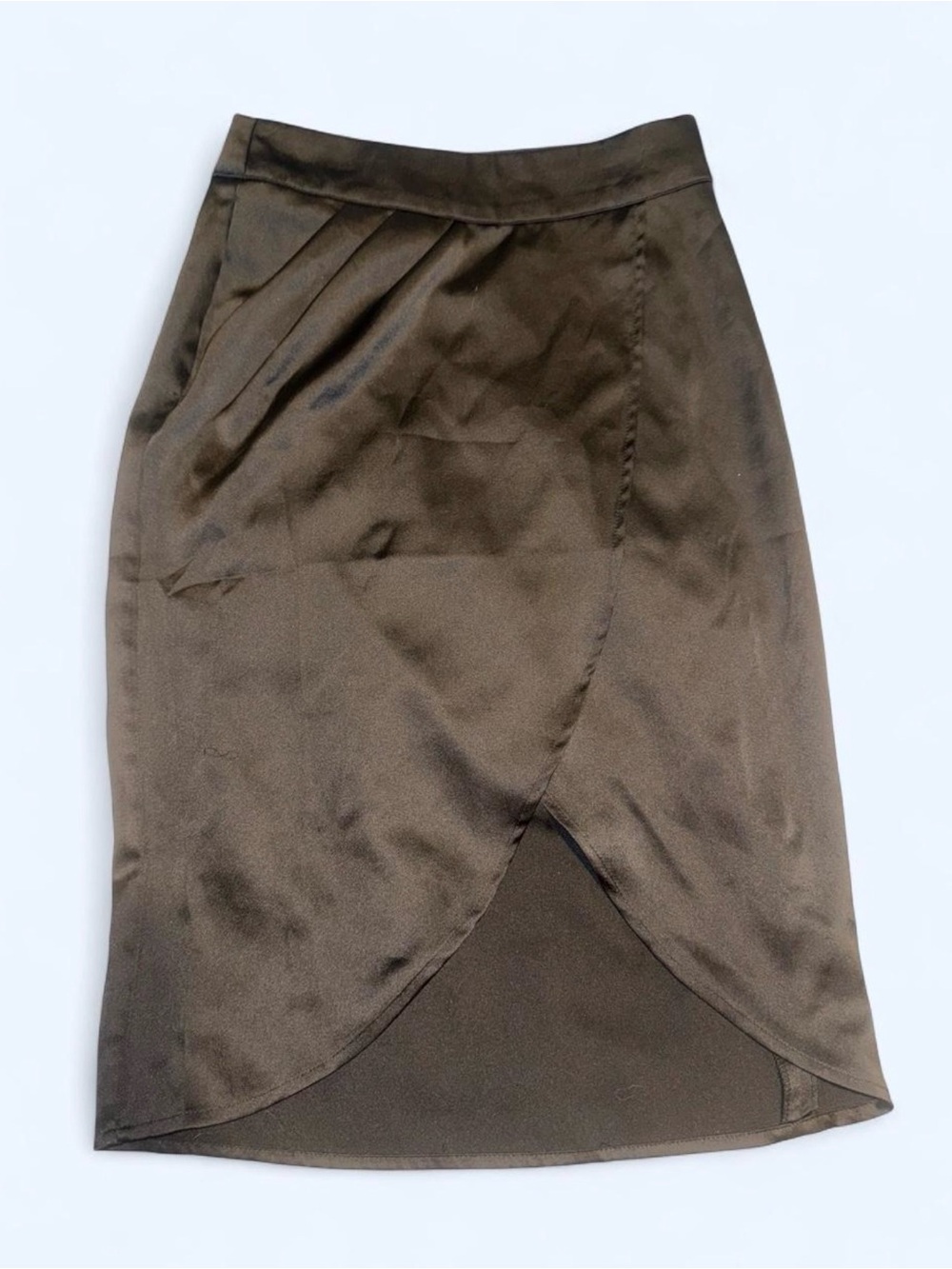Women’s Black Tulip Wrap Pencil Skirt